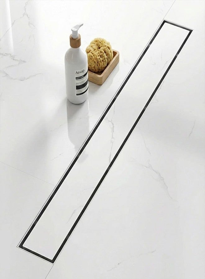 EVANEX EVANEX Tile Insert Drain Channel for Bathroom | 30x4 Inch 304 Grade Stainless Steel Shower Floor Drain Channel with Cockroach Trap | Shower Drain Channel for Bathroom - Image 1